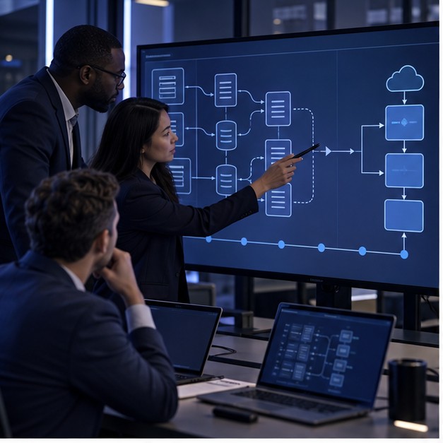 Legacy System Modernisation & App Migration operational workflow